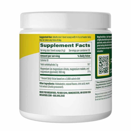 Relax + Calm Magnesium Powder, MGF